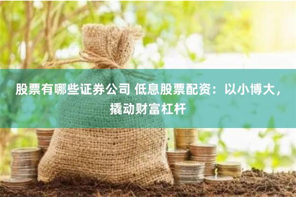 股票有哪些证券公司 低息股票配资：以小博大，撬动财富杠杆